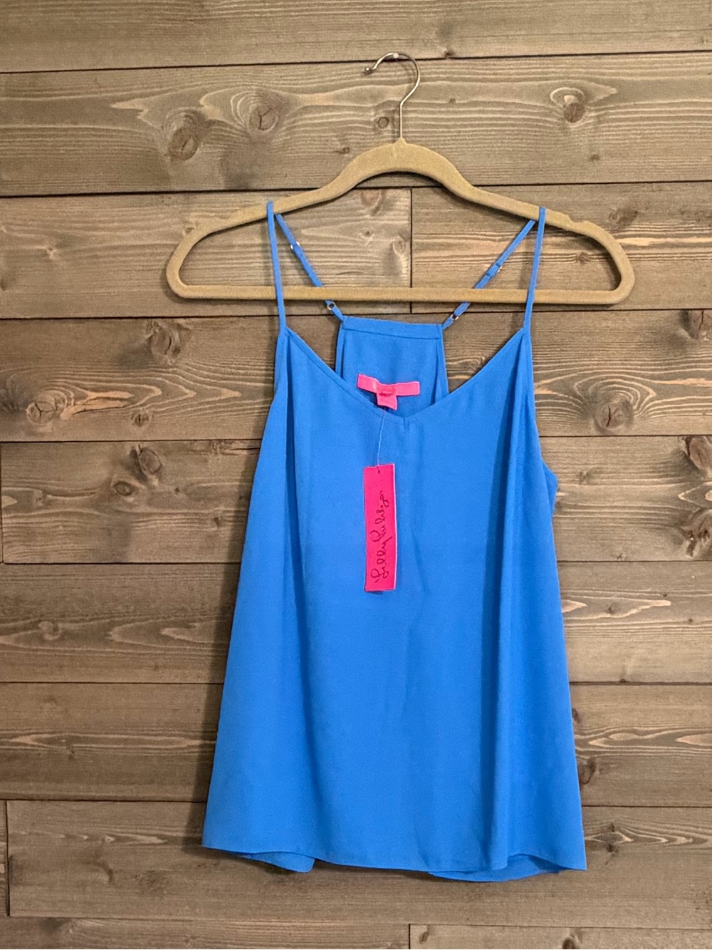 Lilly Pulitzer Dusk Top in Coastal Blue Size Medium Adjustable Straps, NWT